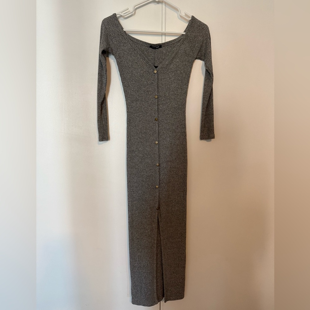 Fashion nova grey dress.